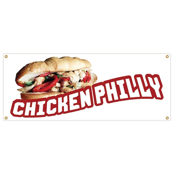 Signmission Chicken Tenders And Fries Banner Heavy Duty 13 Oz Vinyl with Grommets B-Chicken Tenders And Fries - main